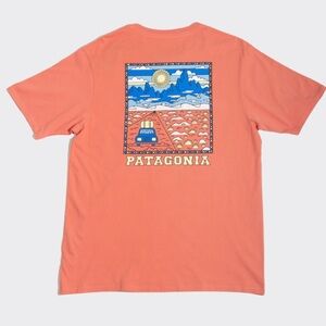 Patagonia Summit Road Organic T-Shirt - mellow melon